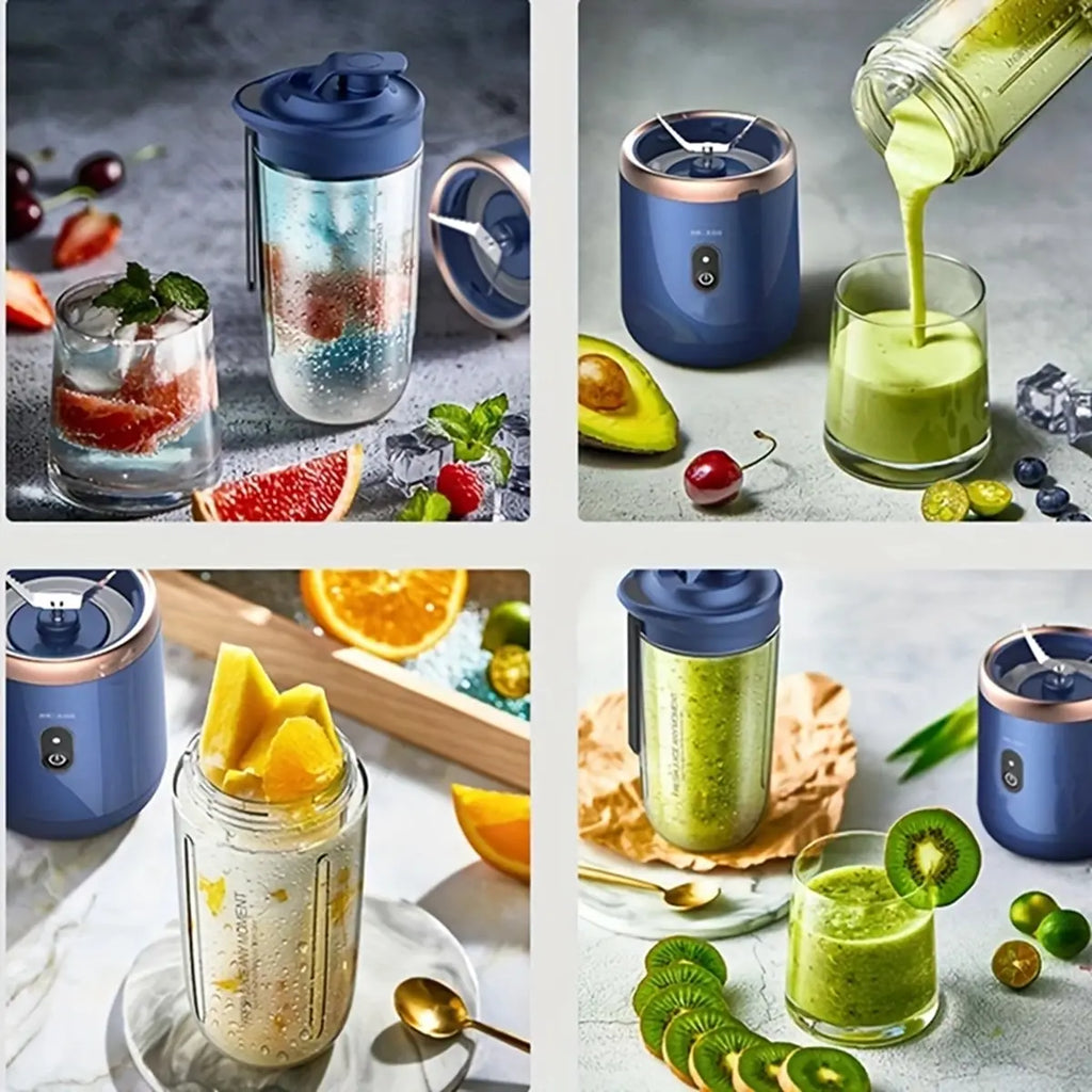 ZuGE Portable Blender Bottle Electric 6 Blades Multifunction Juice Blender Fresh Juice Smoothie Blender Ice CrushCup Food Processor